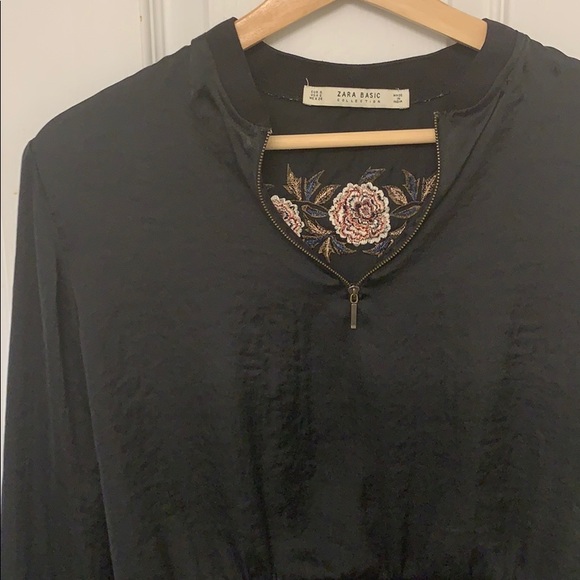 Zara basic cropped floral top size s - Picture 4 of 6